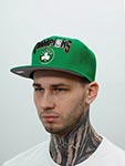 Бейсболка MITCHELL NESS арт. HHSS4225-BCEYYPPPGREN Boston Celtics NBA (зеленый)